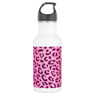 Botella De Agua Impresión de leopardo rosa elegante