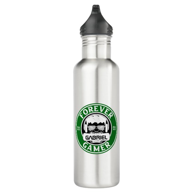 Botella De Agua Impresión de nombres personalizados para siempre G (Derecha)