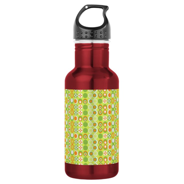 Botella De Agua Impresión de patrón de círculo (Anverso)