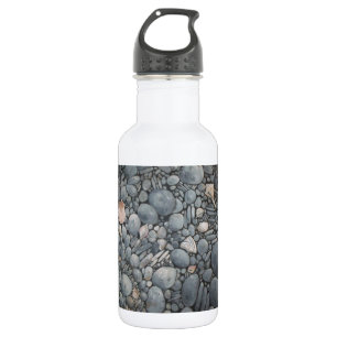 Botella De Agua Impresión de pintura de guijarros y conchas de pla