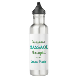 Botella De Agua Impresionante Personalizado terapeuta de masaje