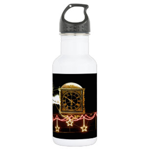 Botella De Agua Impresionante reloj en Navidad