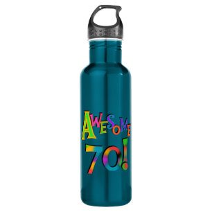 Botella De Agua Impresionantes camisetas de 70 cumpleaños y