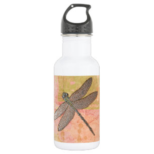 Botella De Agua Impresiones de dragón volador rosado