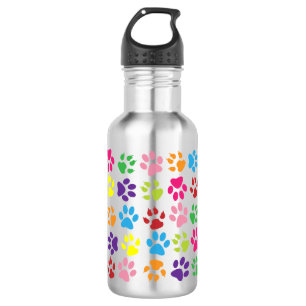 Botella De Agua Impresiones de la pata