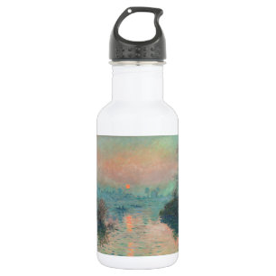 Botella De Agua Impresionismo de arte fino de la puesta del sol de