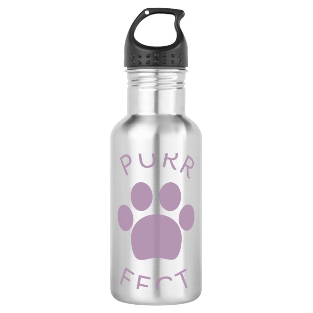 Botella De Agua Imprimir púrpura perfecta de Cat Perfect (Anverso)