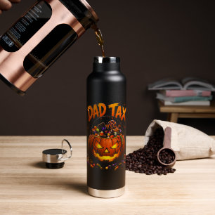 Botella De Agua Impuesto de Papá Divertido Calabaza de Halloween