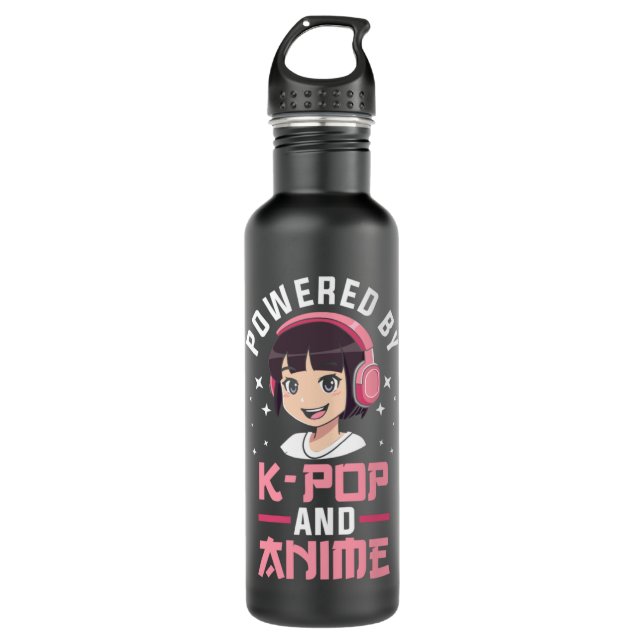 Botella De Agua Impulsado por K-pop y Anime Kpop Merch Merchandise (Anverso)