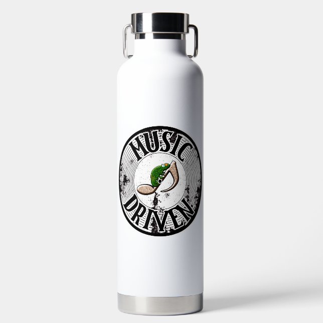 Botella De Agua Impulsado por la música (Delantero)