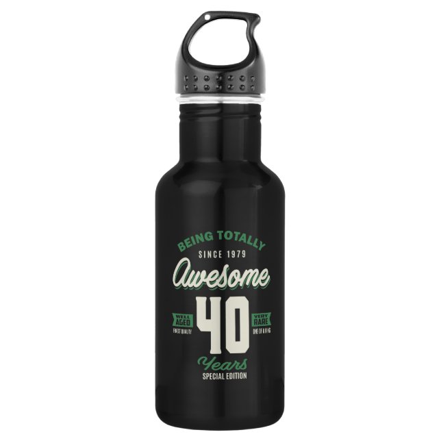 Botella De Agua Increíble 40 años (Anverso)