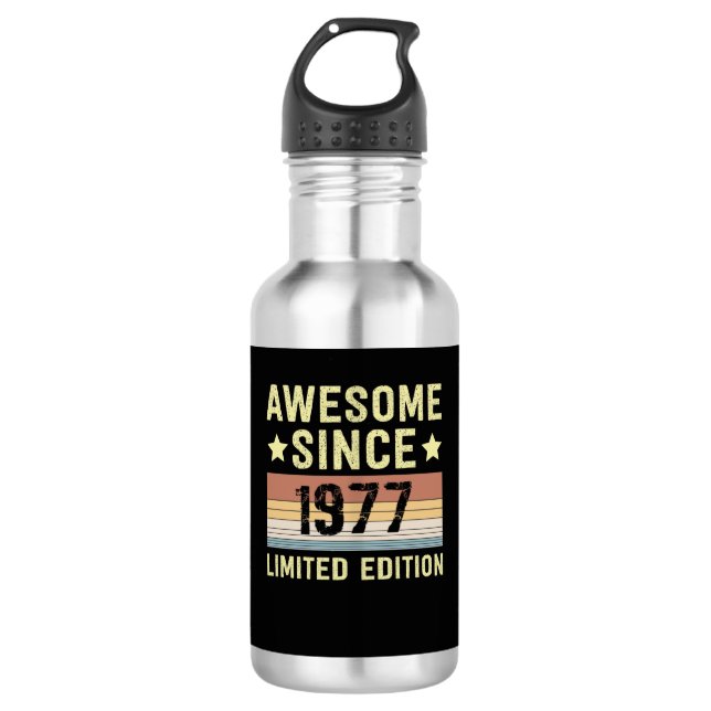 Botella De Agua Increíble desde 1977 Cumpleaños (Anverso)