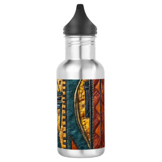 Botella De Agua Indigo Andira y Mudcloth