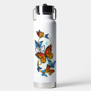 Botella De Agua Infinidad de Mariposas Monarca