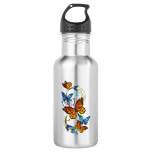 Botella De Agua Infinidad de Mariposas Monarca