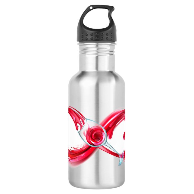 Botella De Agua Infinito con vino Rojo (Anverso)