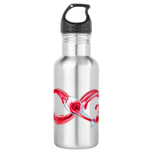 Botella De Agua Infinito con vino Rojo