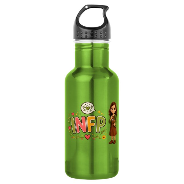 Botella De Agua INFP — A Sonhadora Criativa (Anverso)