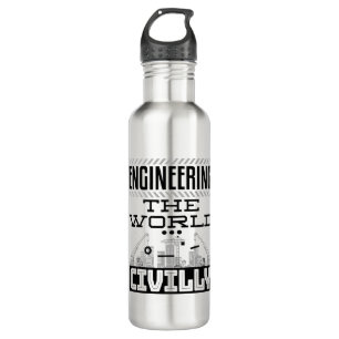 Botella De Agua Ingeniería Civil Mundial Guay Ingeniero Civil
