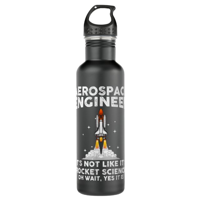 Botella De Agua Ingeniero Aeroespacial Guay Para Hombres Mujeres R (Anverso)