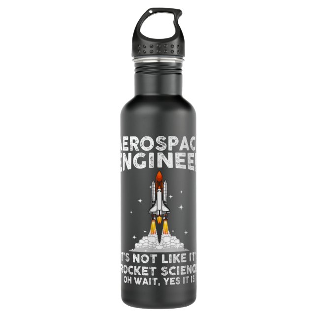 Botella De Agua Ingeniero Aeroespacial Guay Para Hombres Mujeres R (Anverso)