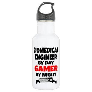 Botella De Agua Ingeniero biomédico Gamer