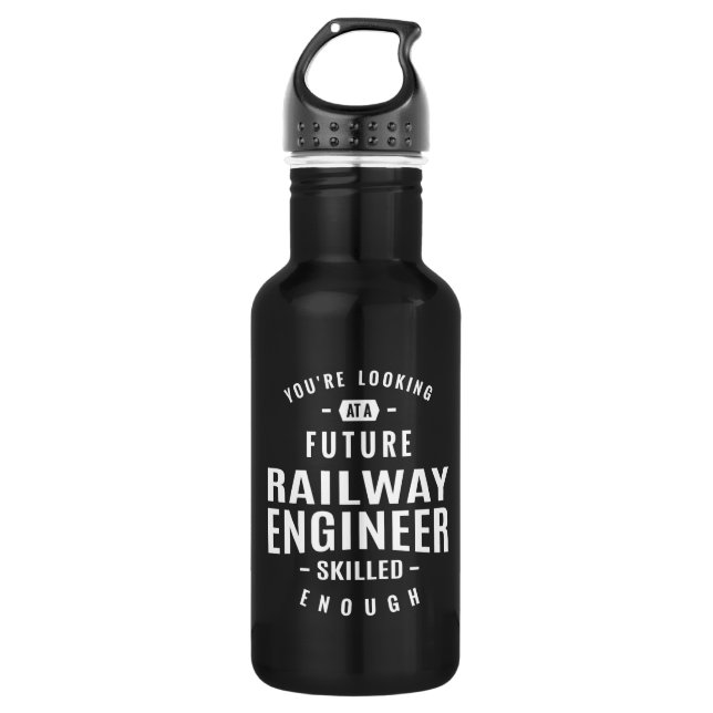 Botella De Agua Ingeniero ferroviario (Anverso)