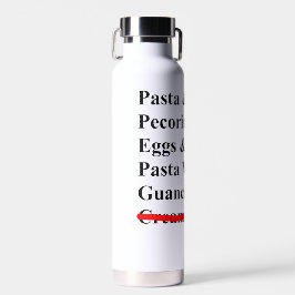 Botella De Agua Ingredientes de pasta carbonara