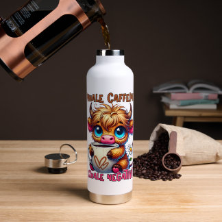 Botella De Agua Inhala Cafeína Exhala Negatividad 