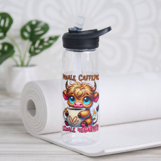 Botella De Agua Inhala Cafeína Exhala Negatividad 