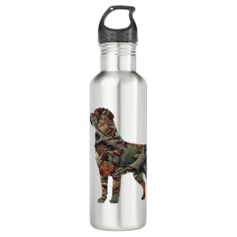 Botella de agua inoxidable de Camo Labrador