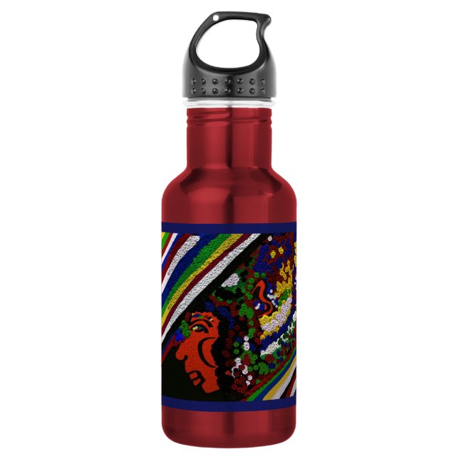 Botella de agua inoxidable Juneteenth (Anverso)