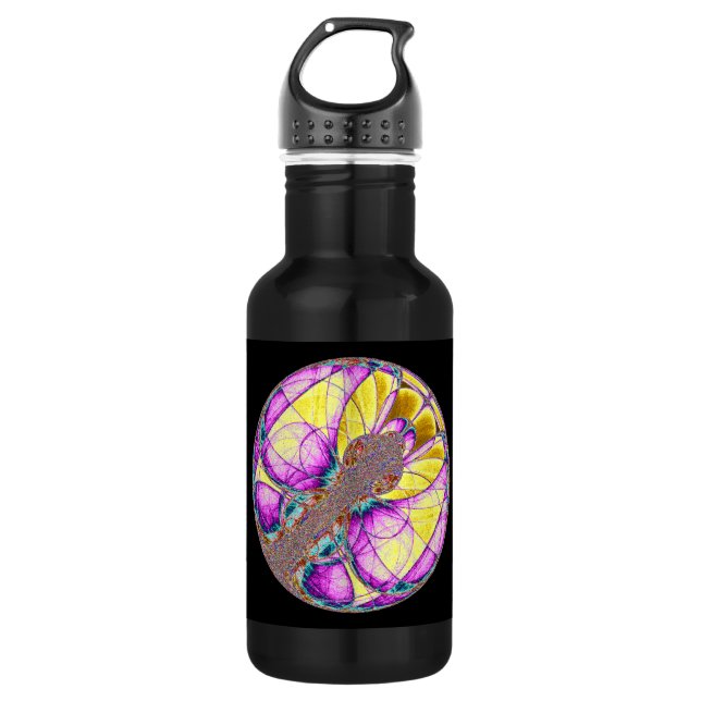 Botella De Agua Insecto Dentro De Un Fractal (Anverso)