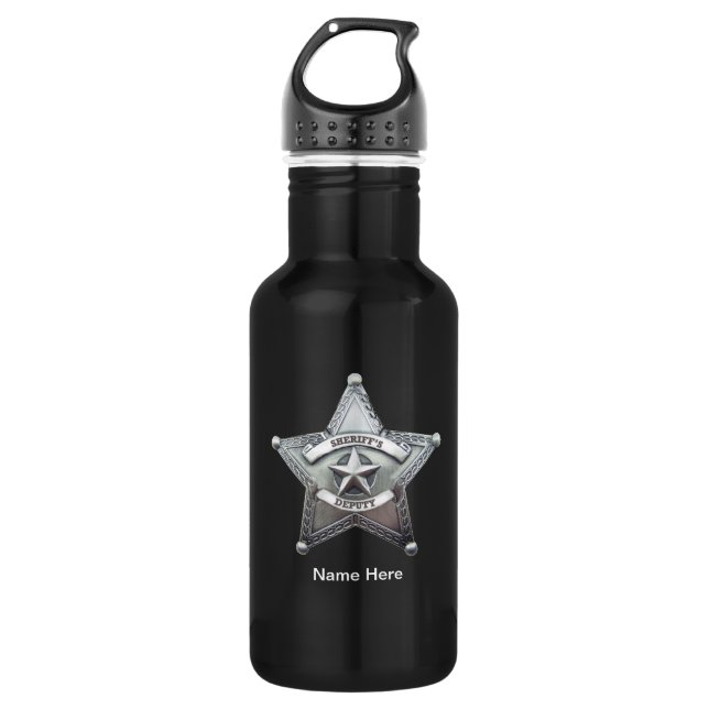 Botella De Agua Insignia adjunta del sheriff (Anverso)