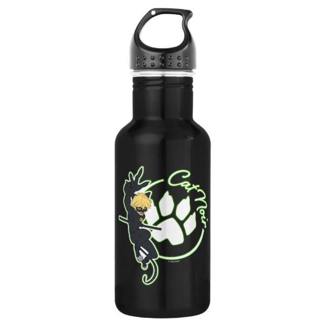 Botella De Agua Insignia Cat Noir (Anverso)