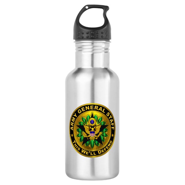 Botella De Agua Insignia del Estado Mayor del Ejército (Anverso)