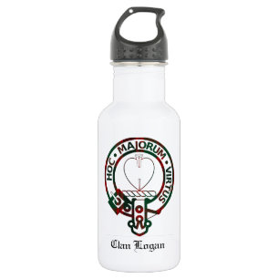 Botella De Agua Insignia Escudo de Clan Logan