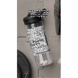 Botella De Agua Inspiración de zodiac de Word Pisces