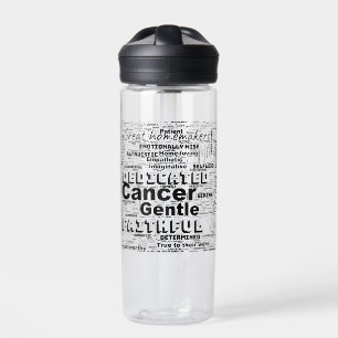 Botella De Agua Inspiración en la nube de la palabra zodiaca del c