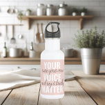 Botella De Agua Inspiración en tu cita de motivación de Voice Matt<br><div class="desc">Inspiración en tu cita de motivación de Voice Matter</div>