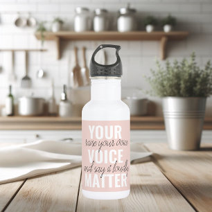 Botella De Agua Inspiración en tu cita de motivación de Voice Matt