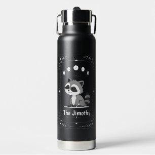 Botella De Agua Inspiración Tarot Mapache Jimothy Divertido Viral