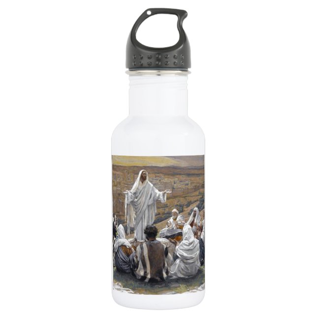 Botella De Agua Inspirador Jesús Biblia Fe Esperanza Amor (Anverso)