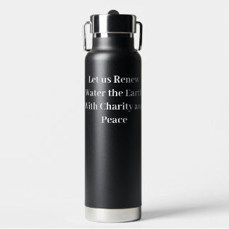 Botella de agua inspiradora