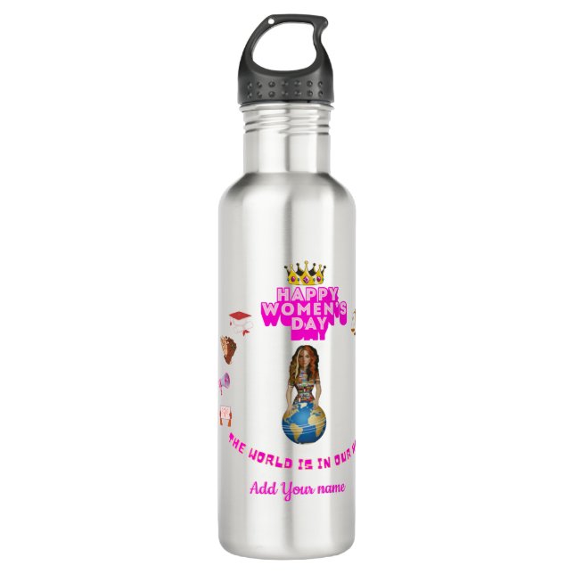 Botella De Agua inspirational international women's day  (Anverso)
