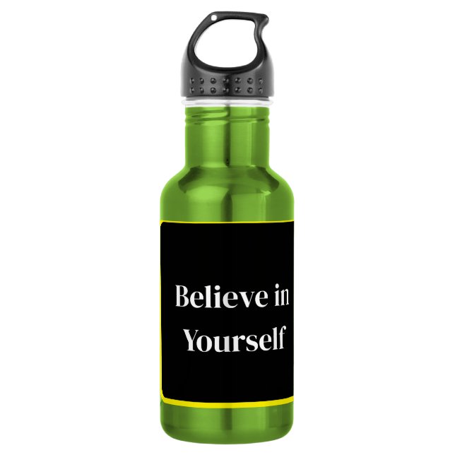 Botella De Agua . Inspirational Quote Bottle (Anverso)