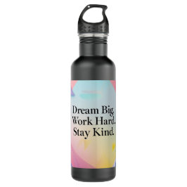 Botella De Agua Inspirational Water Bottle – "Dream Big" Motivatio