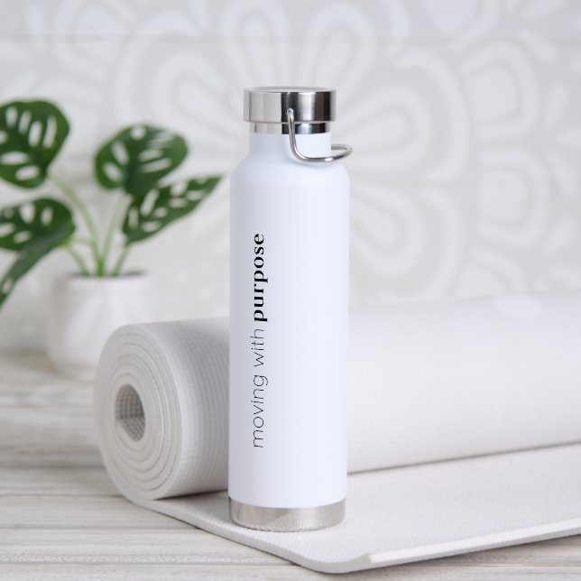 Botella De Agua Inspirational water bottle “Purpose” (Yoga)