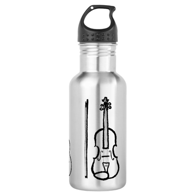 Botella De Agua instrumento musical de cuerdas de personalizable (Anverso)