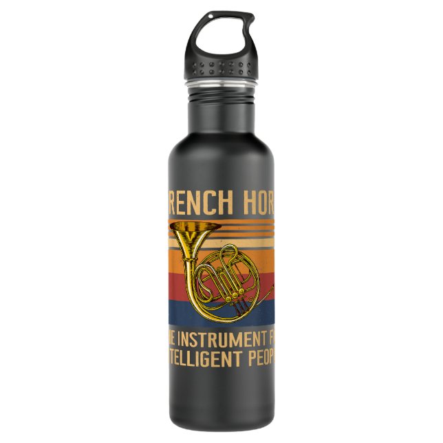 Botella De Agua Instrumento Para Personas Inteligentes Divertido H (Anverso)